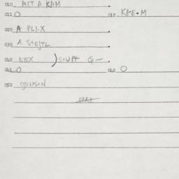 Eastern questionnaire, answ...