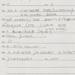 Eastern questionnaire, answ...