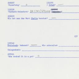 Western questionnaire, answ...