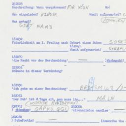 Western questionnaire, answ...
