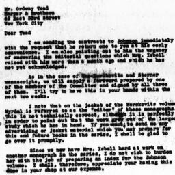 Letter from Charles Dollard...