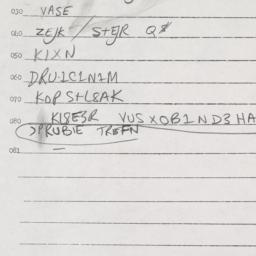 Eastern questionnaire, answ...