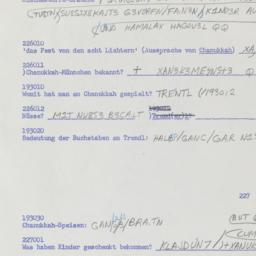 Western questionnaire, answ...