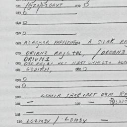 Eastern questionnaire, answ...