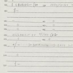 Eastern questionnaire, answ...
