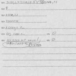 Eastern questionnaire, answ...