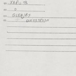 Eastern questionnaire, answ...