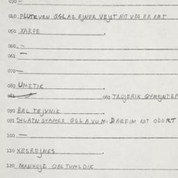 Eastern questionnaire, answ...