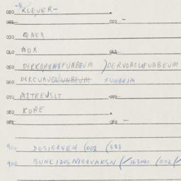 Eastern questionnaire, answ...