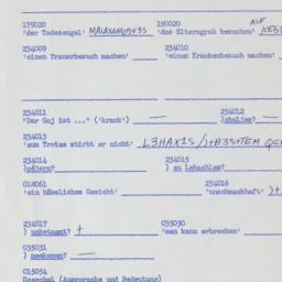 Western questionnaire, answ...