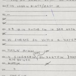 Eastern questionnaire, answ...