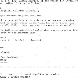 Announcements, 2000-11-01. ...