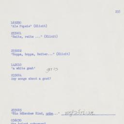 Western questionnaire, answ...