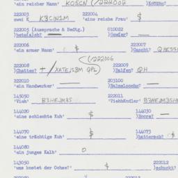Western questionnaire, answ...