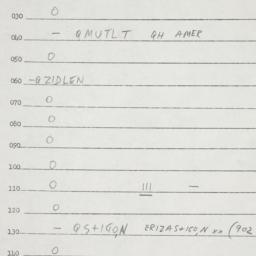 Eastern questionnaire, answ...