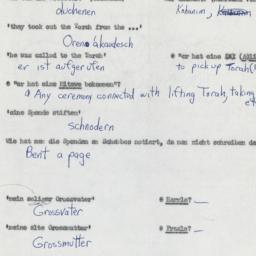 Western questionnaire, answ...