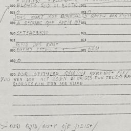 Eastern questionnaire, answ...