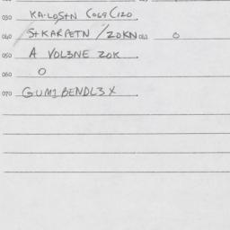 Eastern questionnaire, answ...