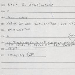 Eastern questionnaire, answ...