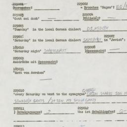 Western questionnaire, answ...