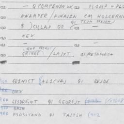 Eastern questionnaire, answ...