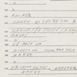 Eastern questionnaire, answ...