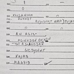 Eastern questionnaire, answ...