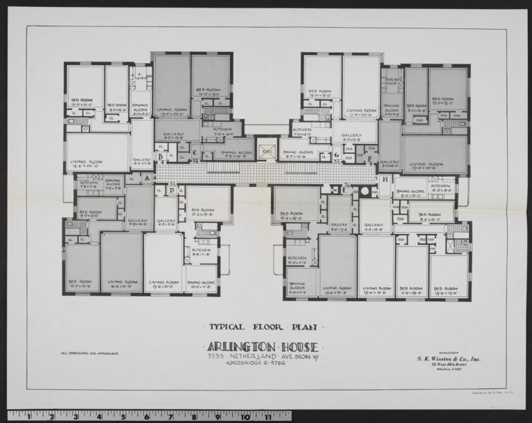 Arlington House 3555 Netherland Avenue Typical Floor Plan