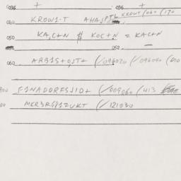 Eastern questionnaire, answ...