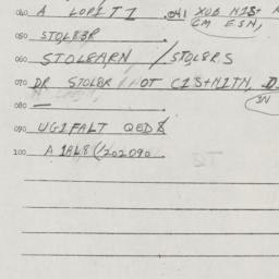 Eastern questionnaire, answ...