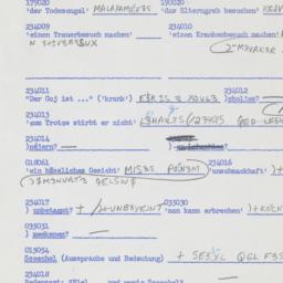 Western questionnaire, answ...