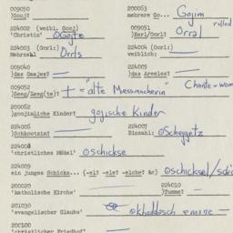 Western questionnaire, answ...