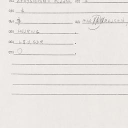 Eastern questionnaire, answ...