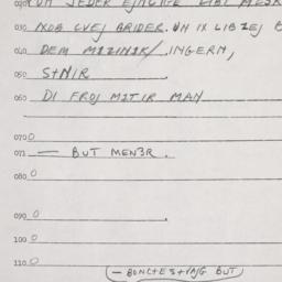 Eastern questionnaire, answ...