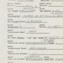 Western questionnaire, answ...