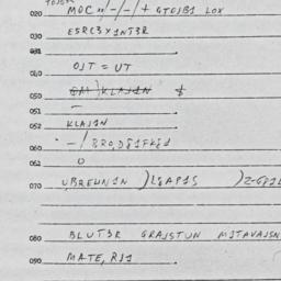 Eastern questionnaire, answ...