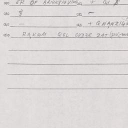 Eastern questionnaire, answ...