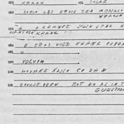 Eastern questionnaire, answ...