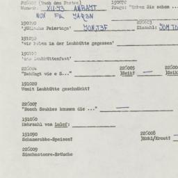 Western questionnaire, answ...