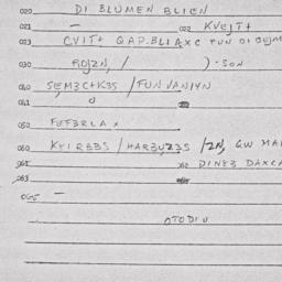 Eastern questionnaire, answ...