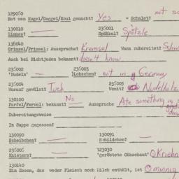 Western questionnaire, answ...