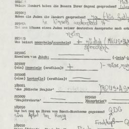 Western questionnaire, answ...