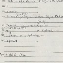 Eastern questionnaire, answ...