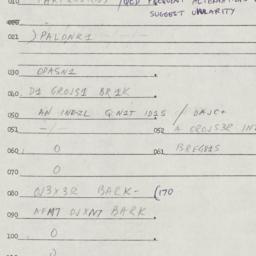 Eastern questionnaire, answ...