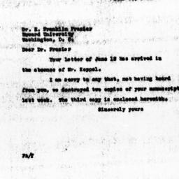 Letter from Florence Anders...