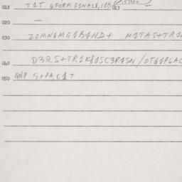 Eastern questionnaire, answ...