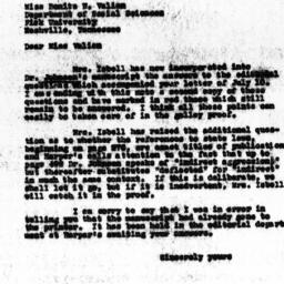 Letter from Charles Dollard...