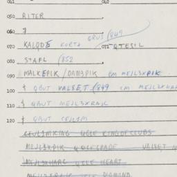 Eastern questionnaire, answ...