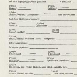 Western questionnaire, answ...