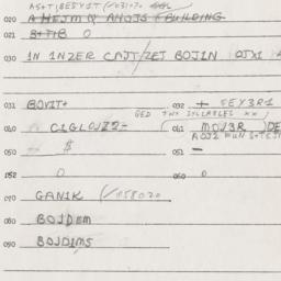 Eastern questionnaire, answ...